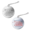 Round Plastic Golf Bag Tag w/ Strap (3 7/8" Diameter x 0.03)